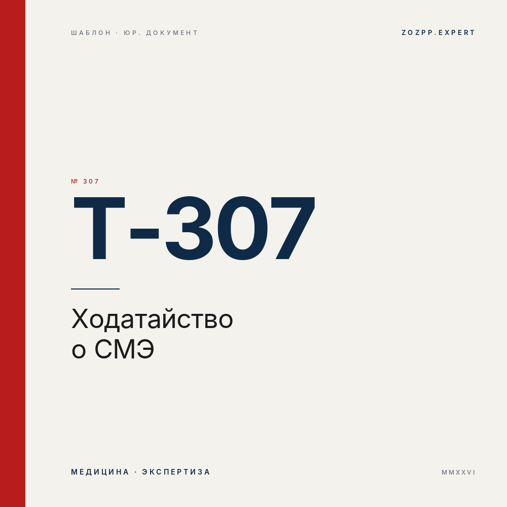 Ходатайство о назначении судебно-медицинской экспертизы — T-307